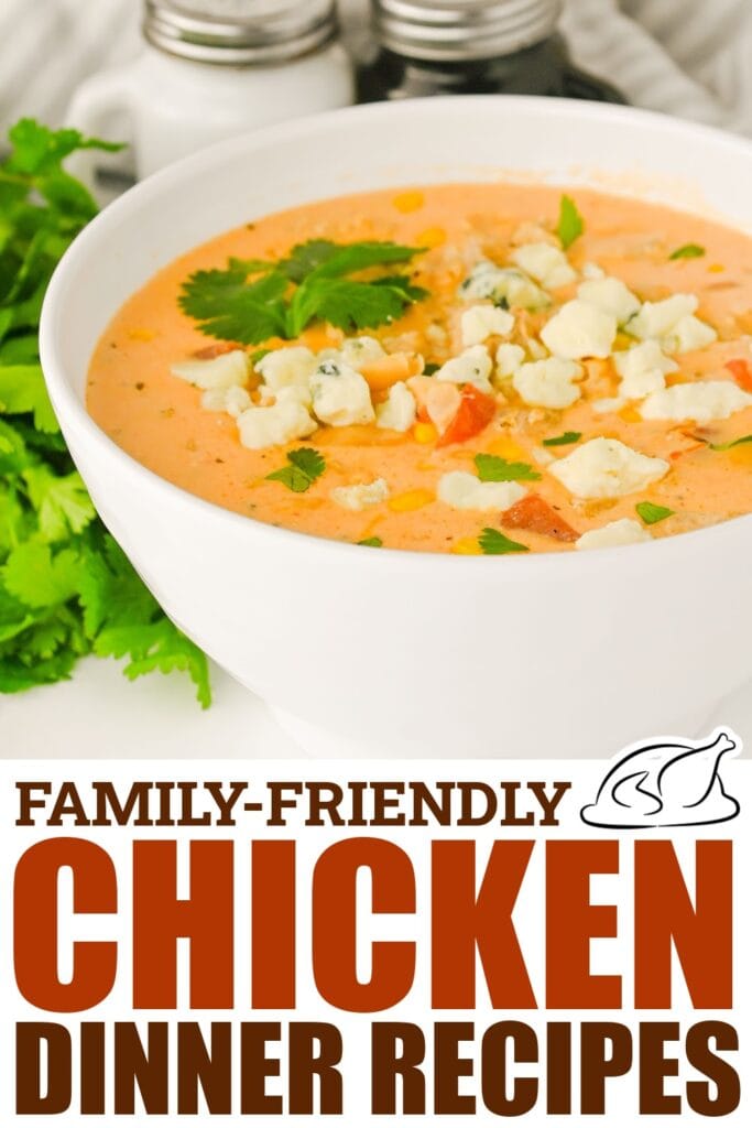 chicken dinner recipes - buffalo chicken chili soup