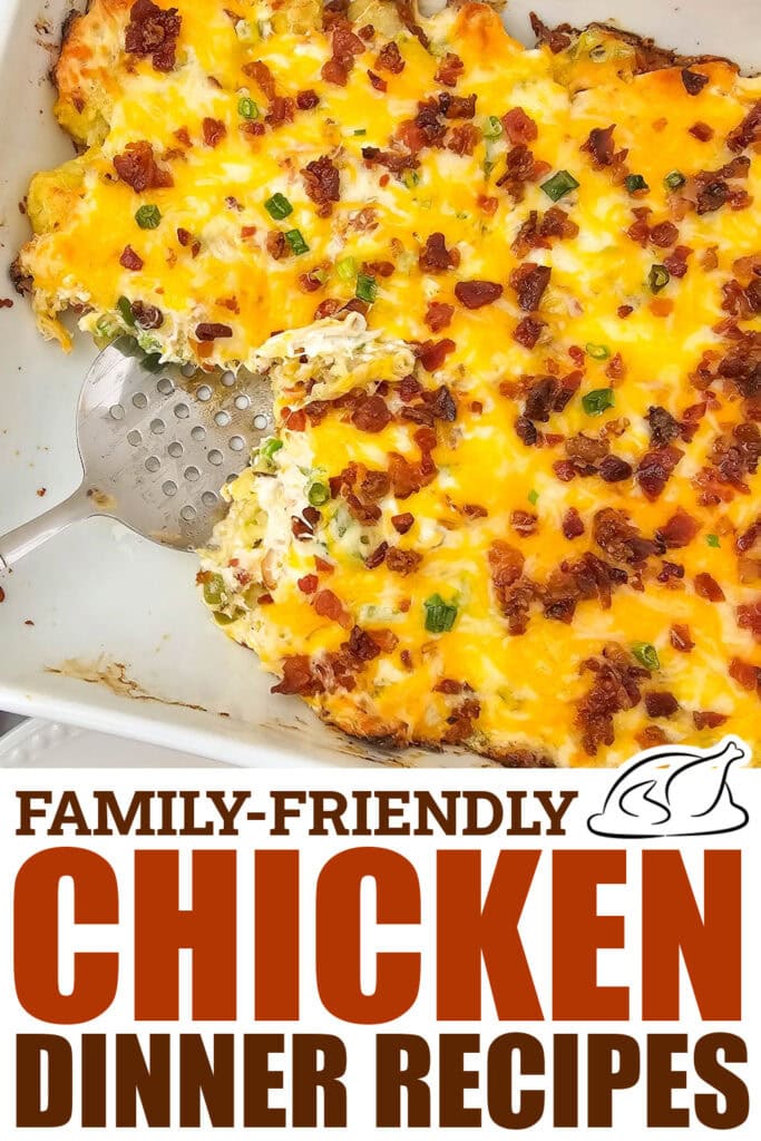 chicken dinner recipes - Cracked Out Chicken Tater Tot Casserole