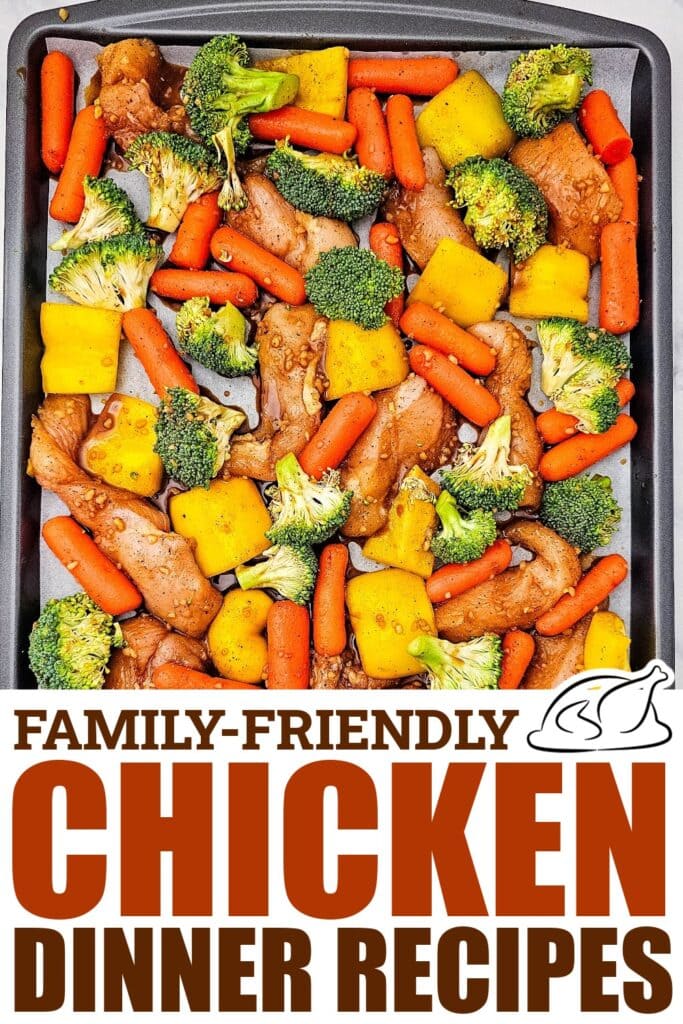 chicken dinner recipes - Honey Garlic Chicken and Veggies