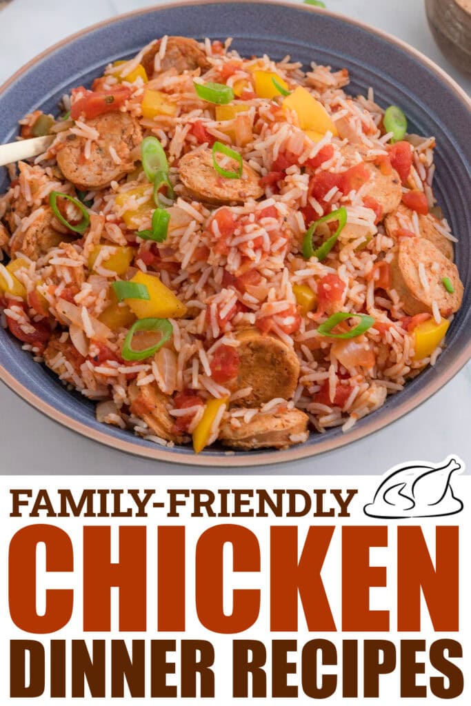 chicken dinner recipes - One Pot Cajun Chicken Sausage and Rice Casserole