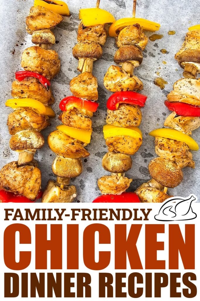 chicken dinner recipes - Sheet Pan Chicken Kabobs