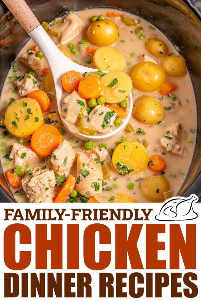 chicken dinner recipes - Slow Cooker Creamy Chicken Stew