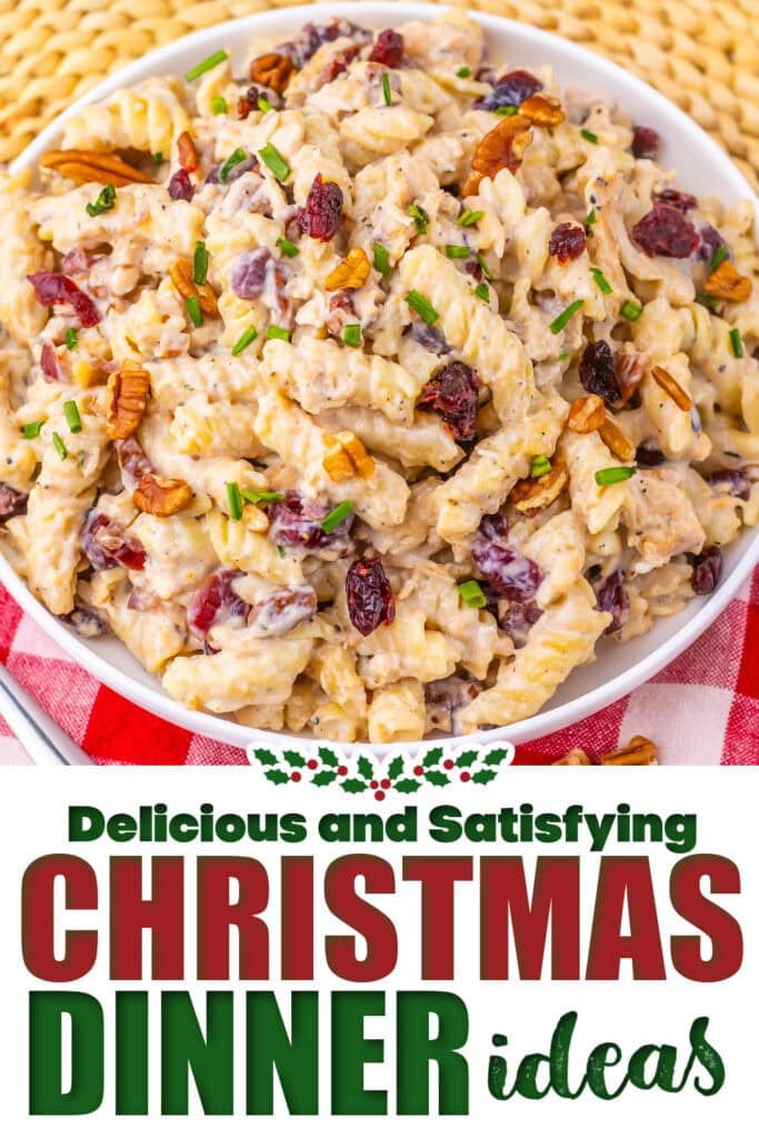 christmas dinner ideas -Cranberry White Cheddar Chicken Pasta