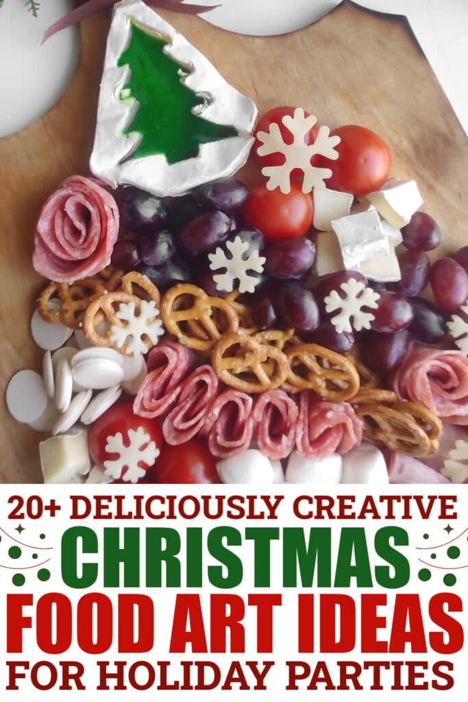 christmas food art - Christmas Tree Charcuterie Board