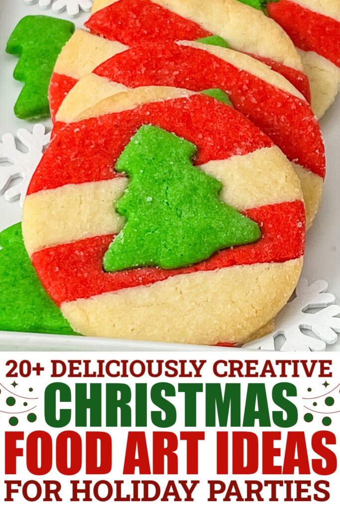 christmas food art - Christmas Tree Cookies