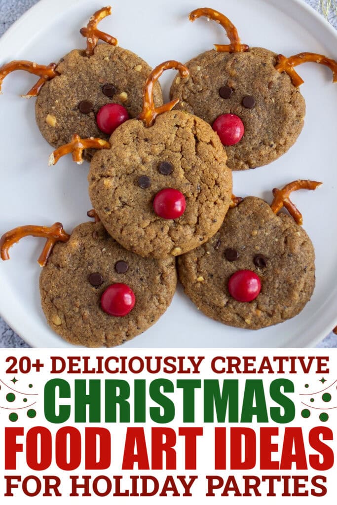 christmas food art - Reindeer Cookies