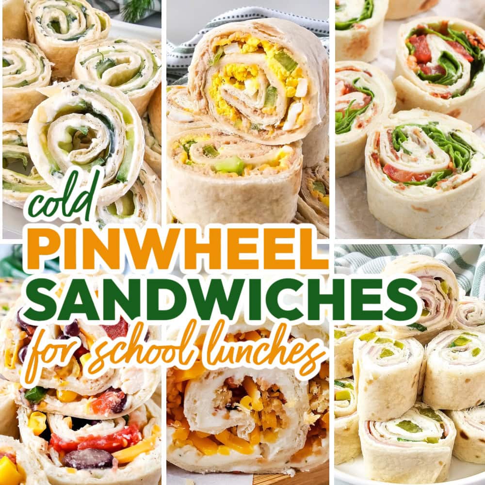 cold pinwheel sandwiches for school lunches