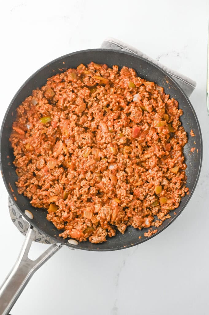 crescent roll taco bake process photo
