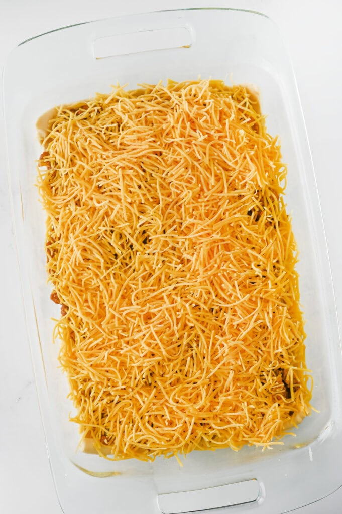 crescent roll taco bake process photo