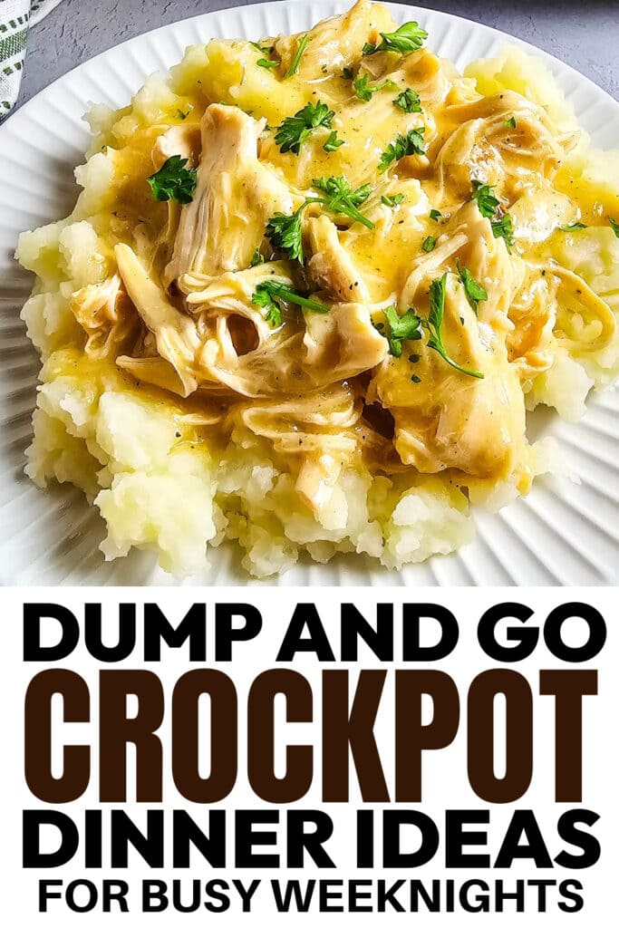 crockpot dinner ideas - Slow Cooker Chicken and Gravy