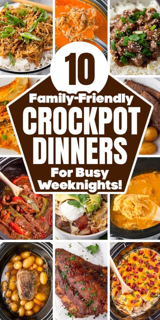crockpot dinner ideas pin image