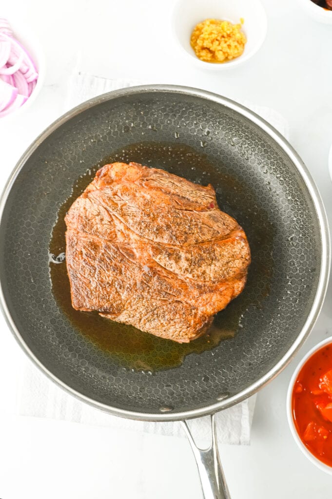 crockpot birria tacos process photo