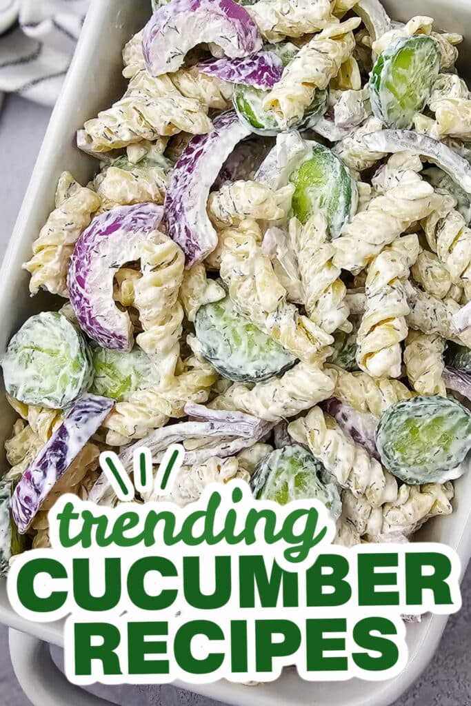 cucumber recipes - cucumber pasta salad (1)
