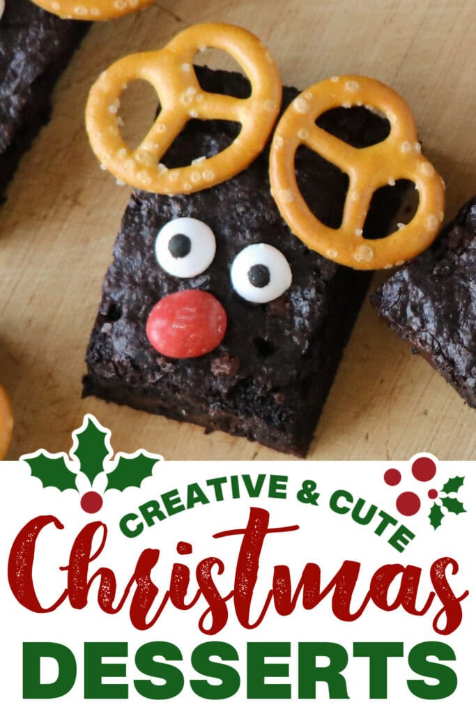 cute christmas desserts - Christmas Rudolph Brownies