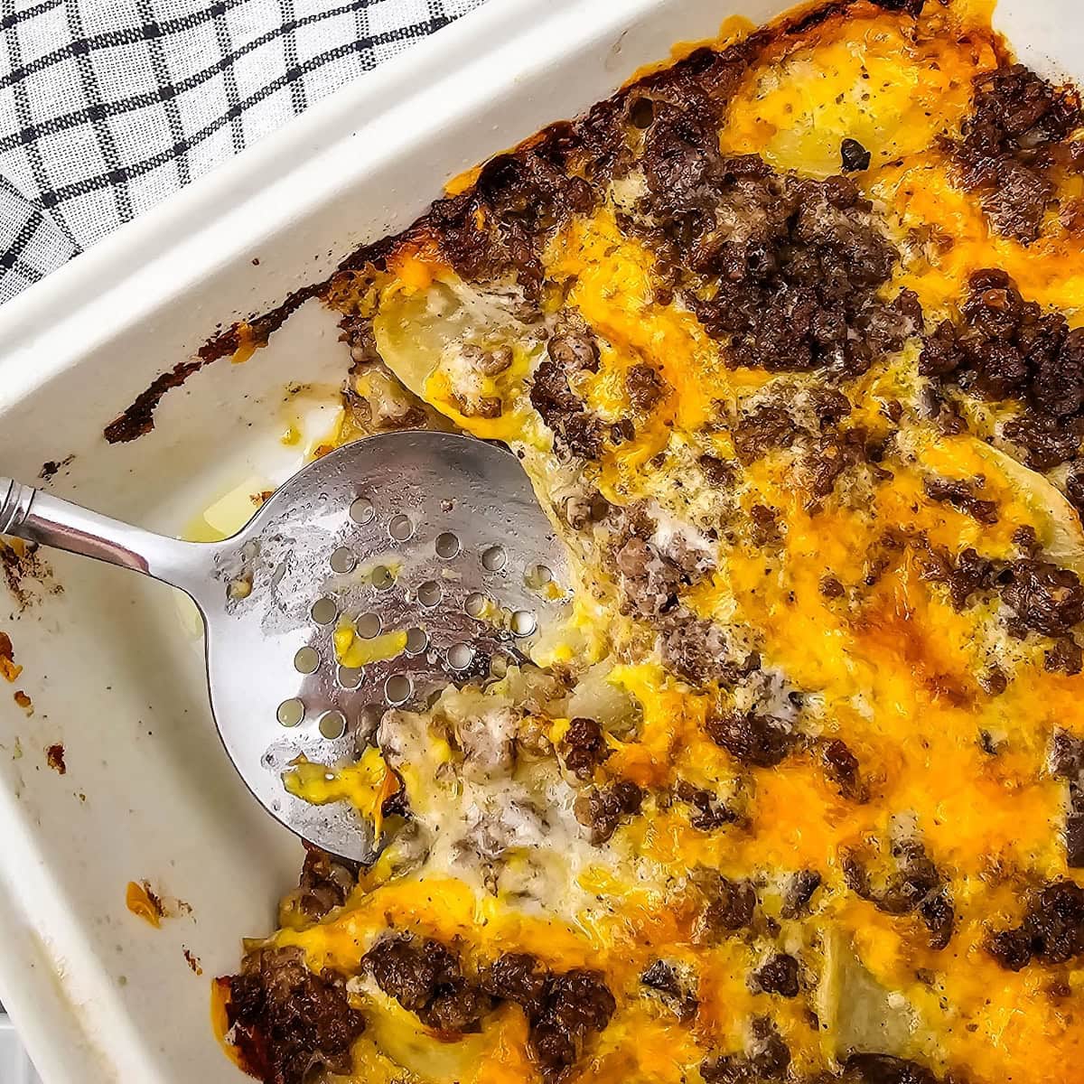 Cheesy Hamburger Potato Casserole