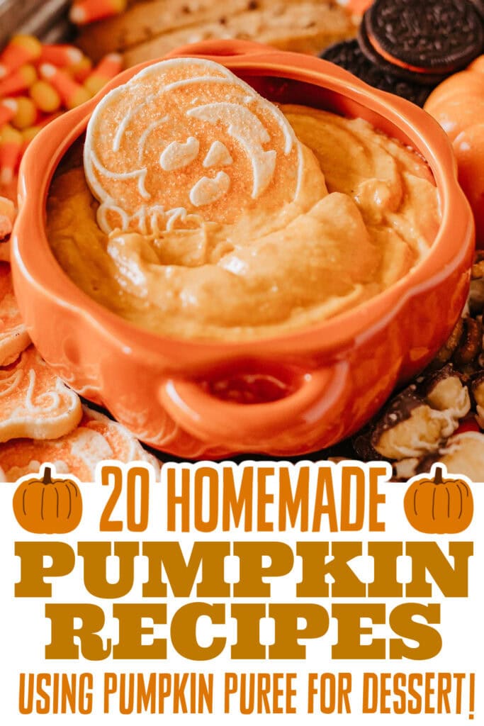 pumpkin recipes using pumpkin puree - Fall Charcuterie Board with Pumpkin Pie Dip