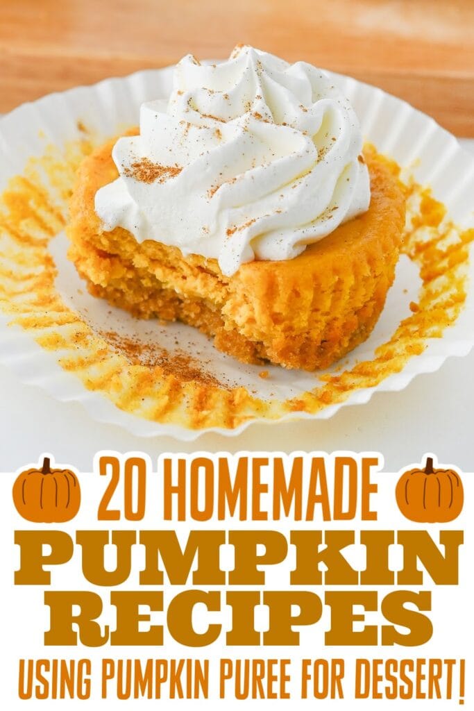 pumpkin recipes using pumpkin puree - Mini Pumpkin Cheesecakes