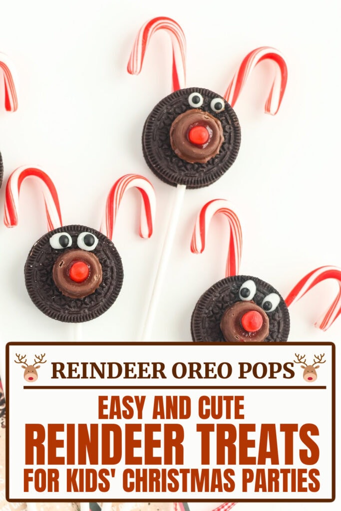 reindeer themed treats - Reindeer Oreo Pops