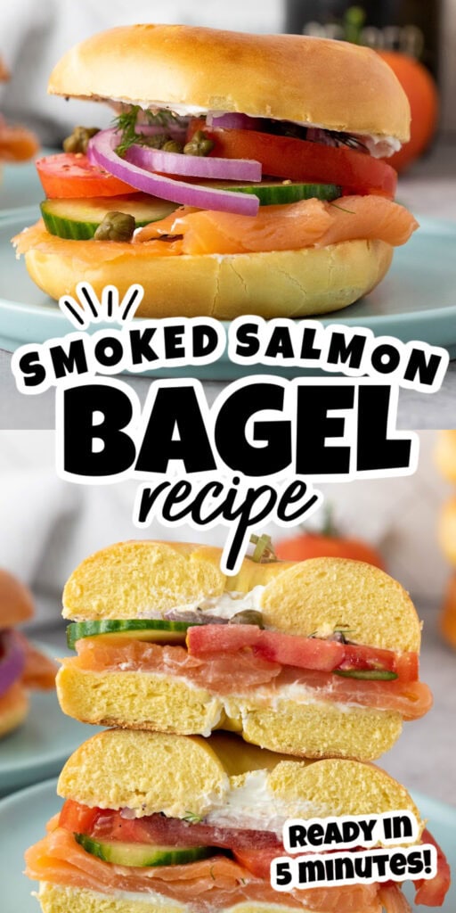 smoked salmon bagel