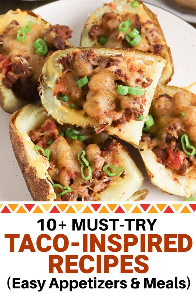 taco inspired recipes - Crispy Potato Skin Tacos