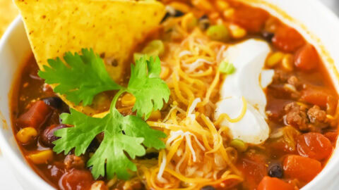 taco soup featured image