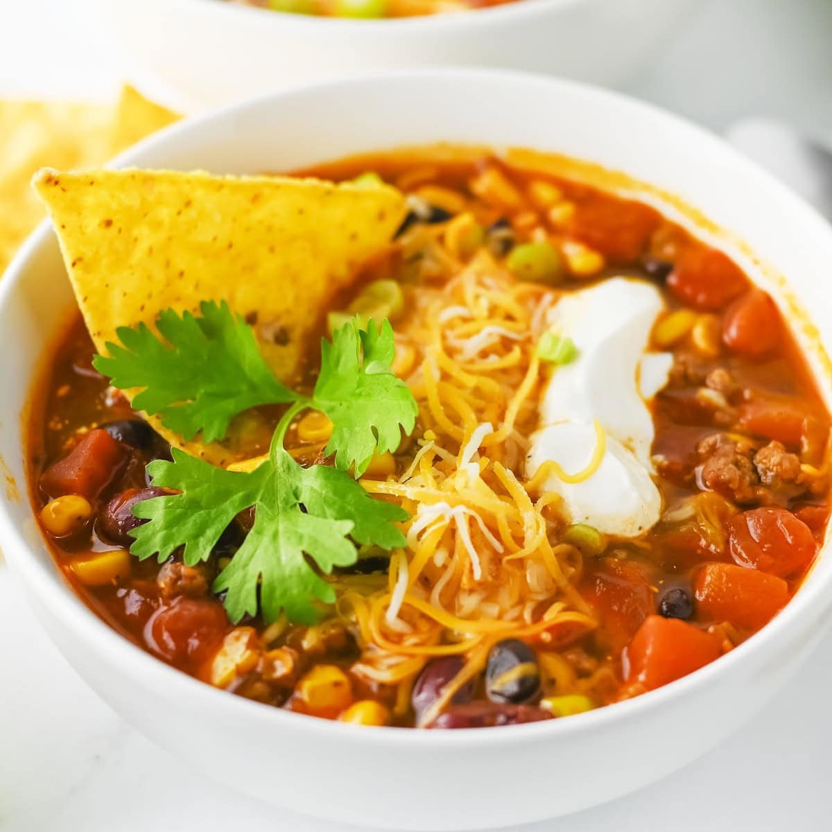 taco soup featured image