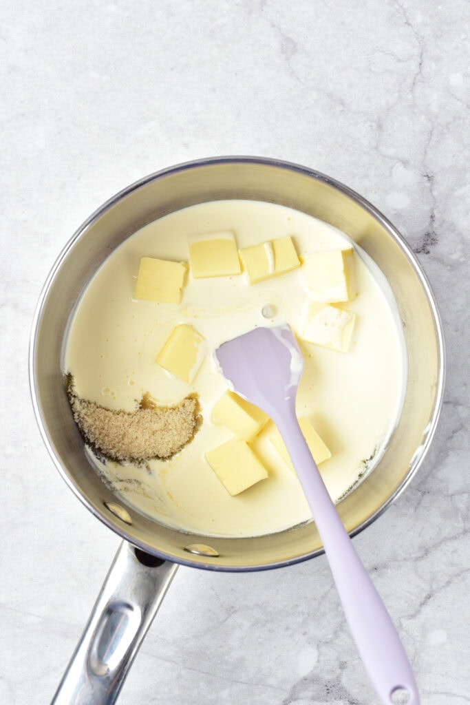 pecan pie bars process photo