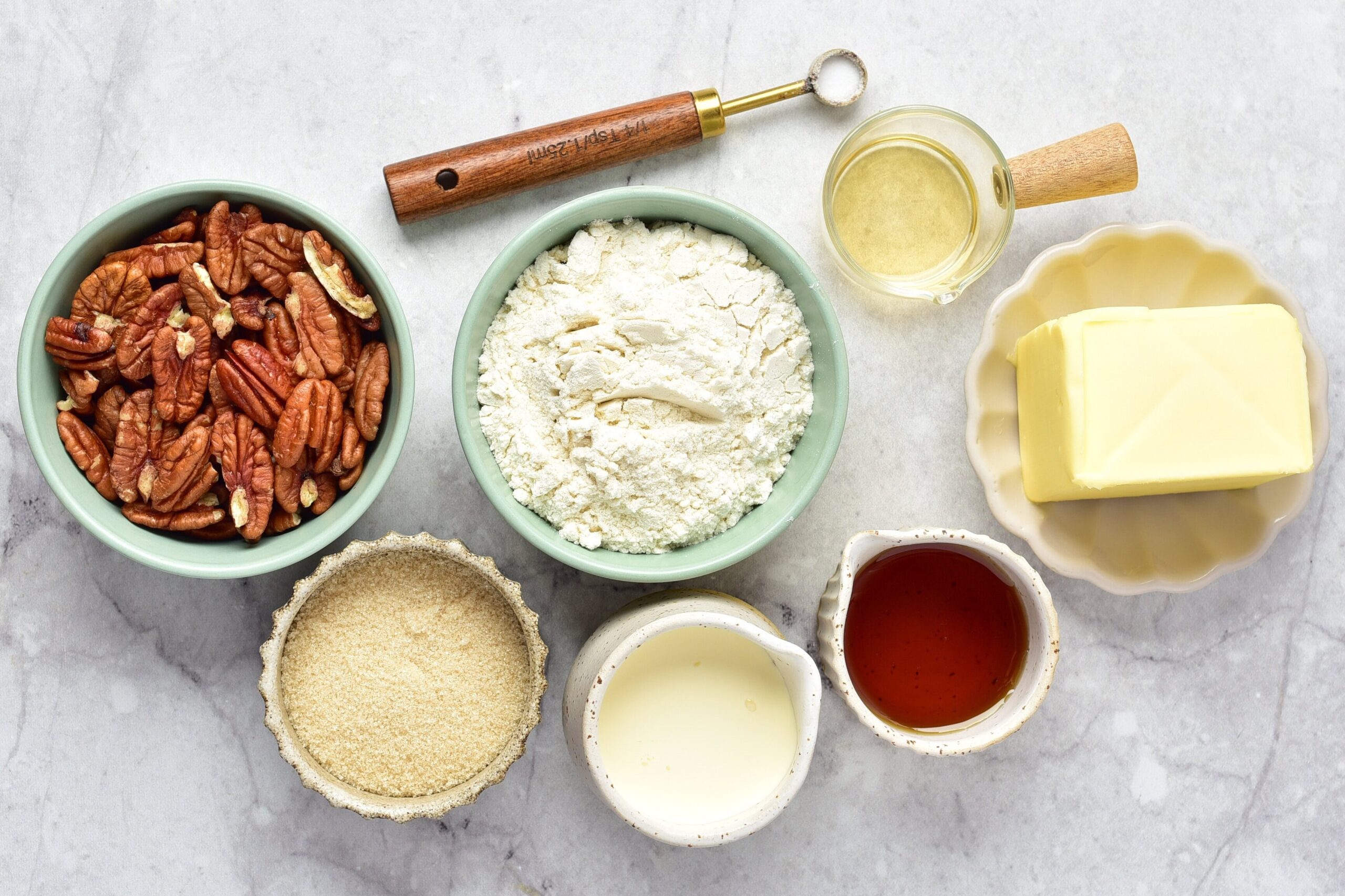pecan pie bars Ingredients