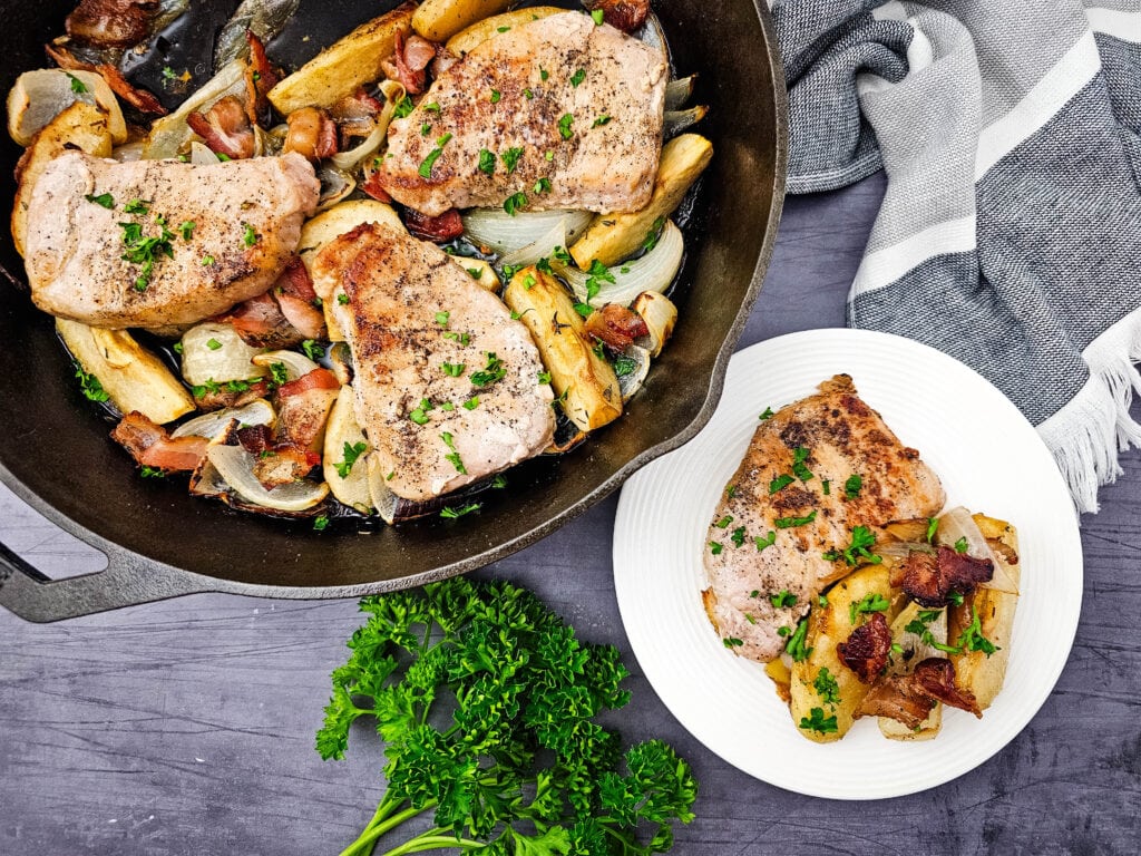 Iron Skillet Apple Pork Chops