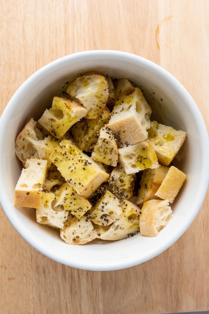 panzanella process photo