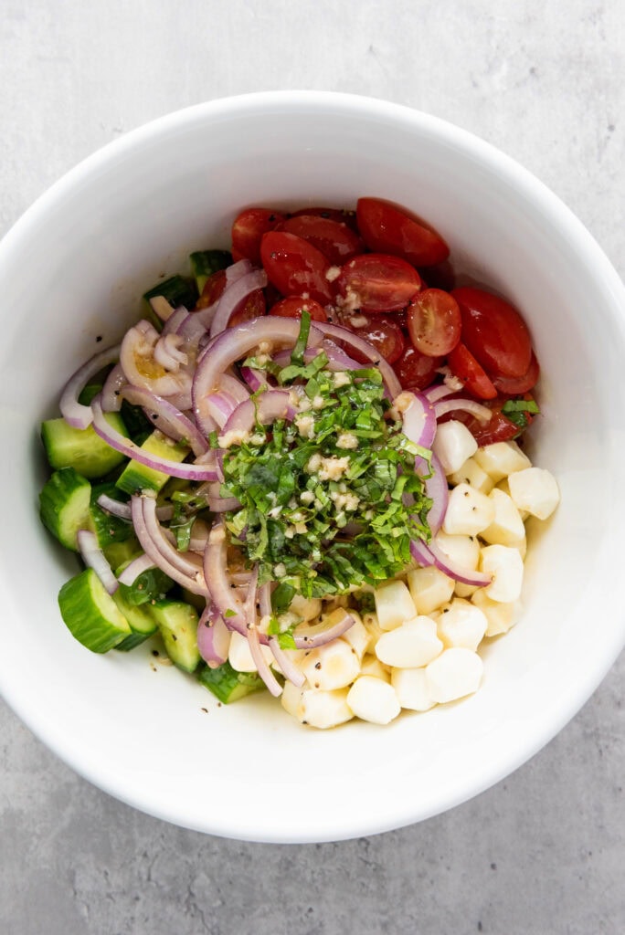 panzanella process photo