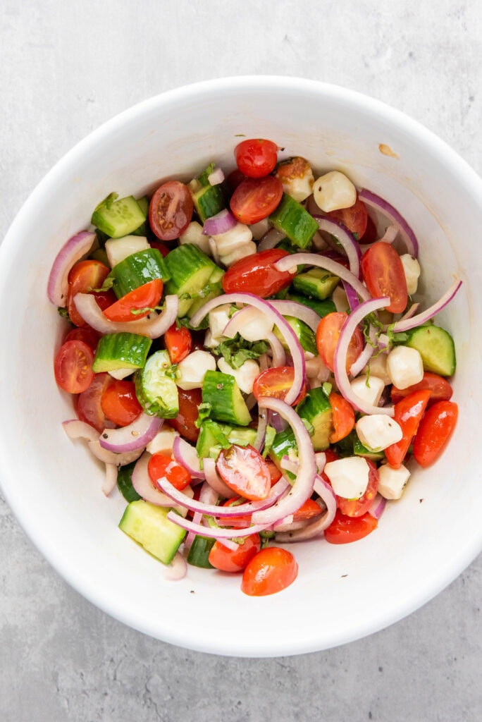 panzanella process photo