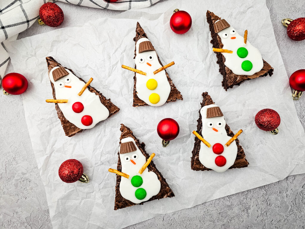 Snowman Brownies