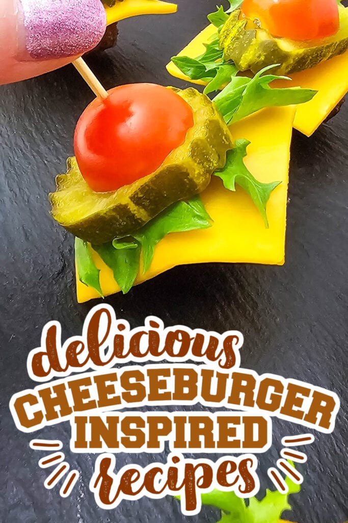 cheeseburger inspired recipes - Mini Cheeseburger Bites