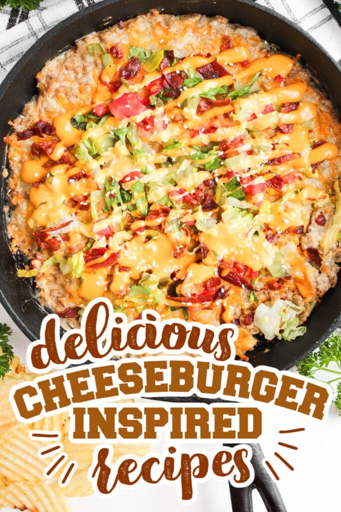 cheeseburger inspired recipes - cheeseburger dip
