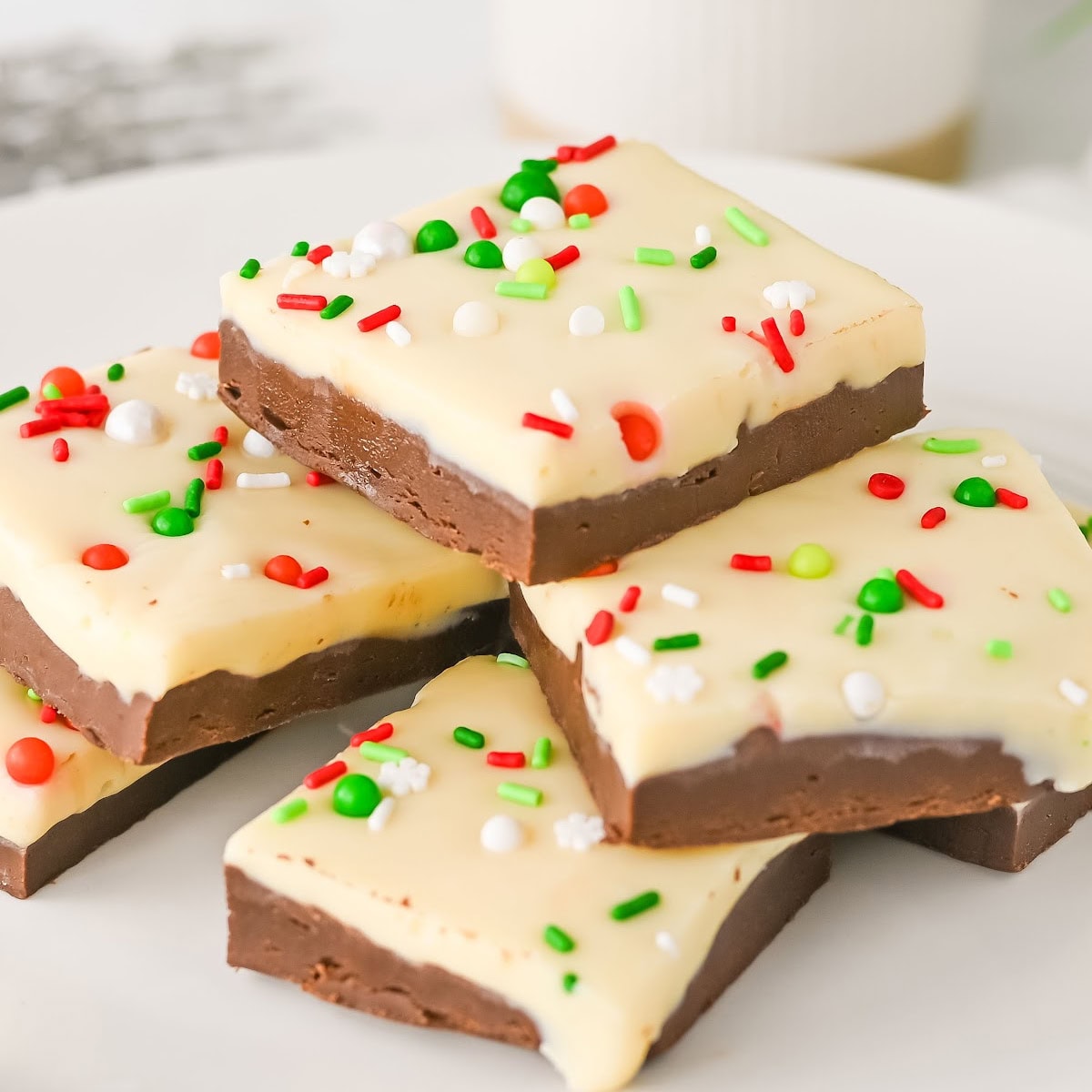 christmas fudge featured image