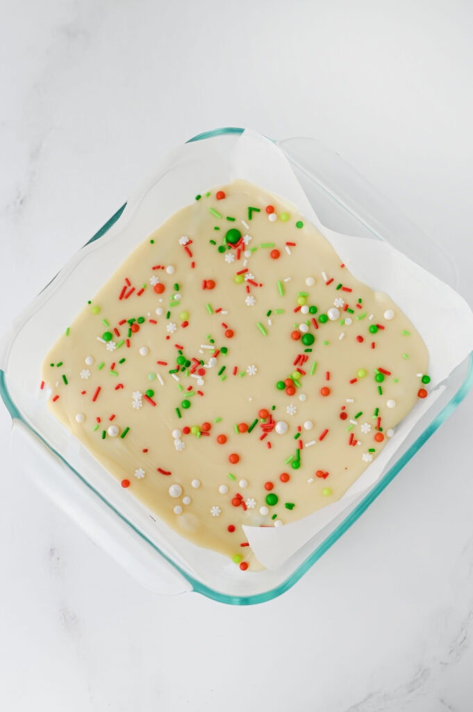 christmas fudge process photo