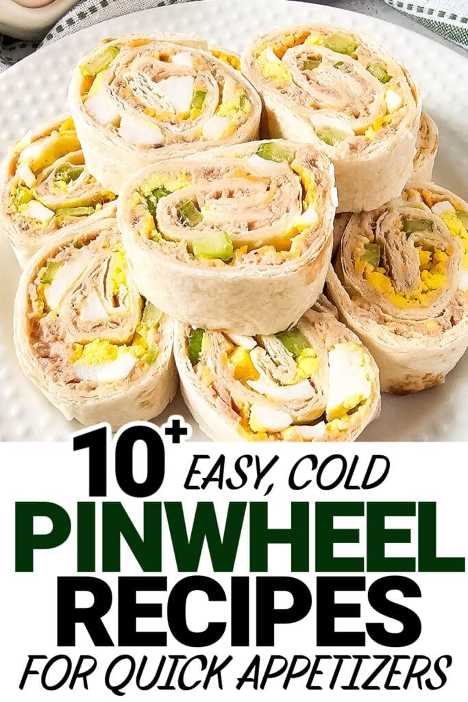 cold pinwheel appetizer - Tuna Salad Pinwheels