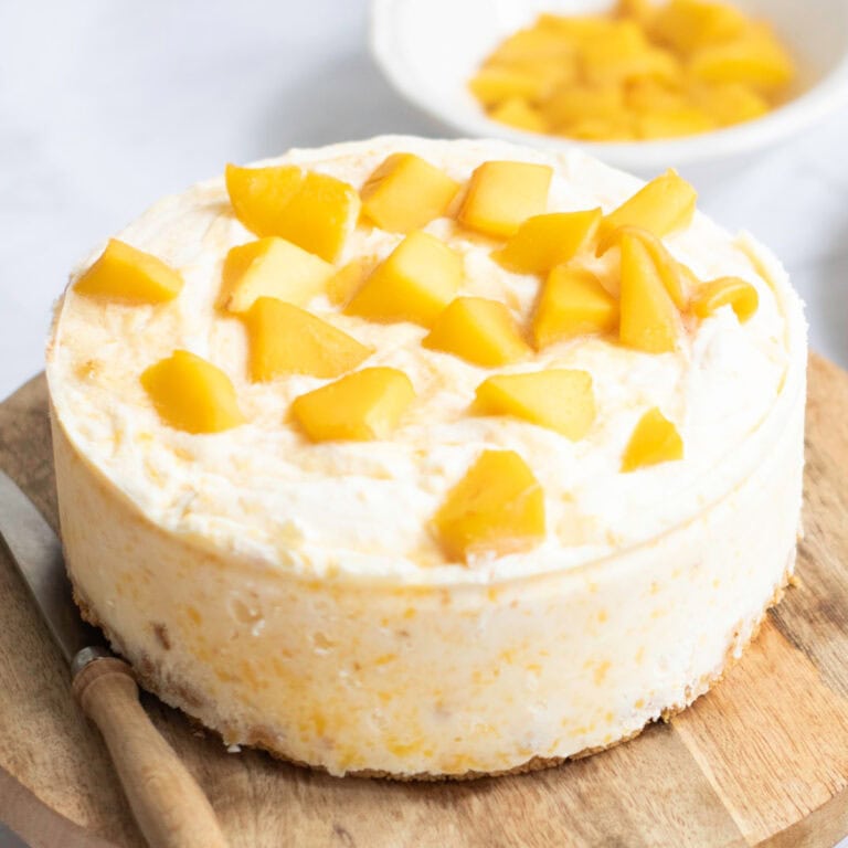 mango cheesecake featured image