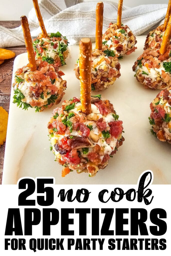 no cook appetizer - Cracked Out Cheeseball Bites