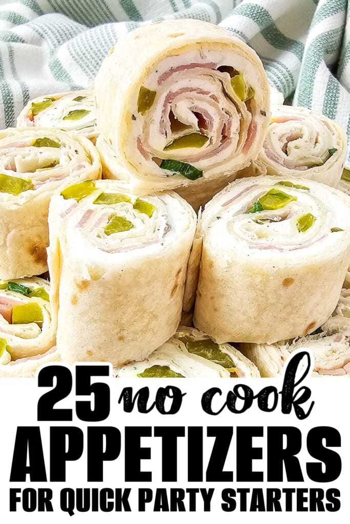 no cook appetizer - Creamy Pickle Dip Pinwheels