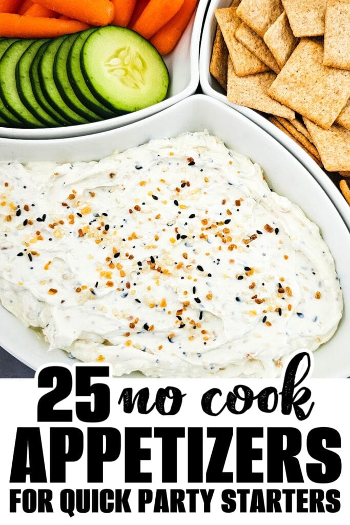 no cook appetizer - Everything Bagel Dip