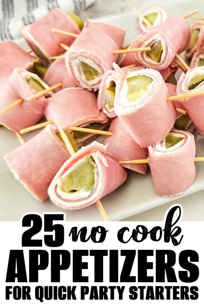 no cook appetizer - Pickle Ham Rolls