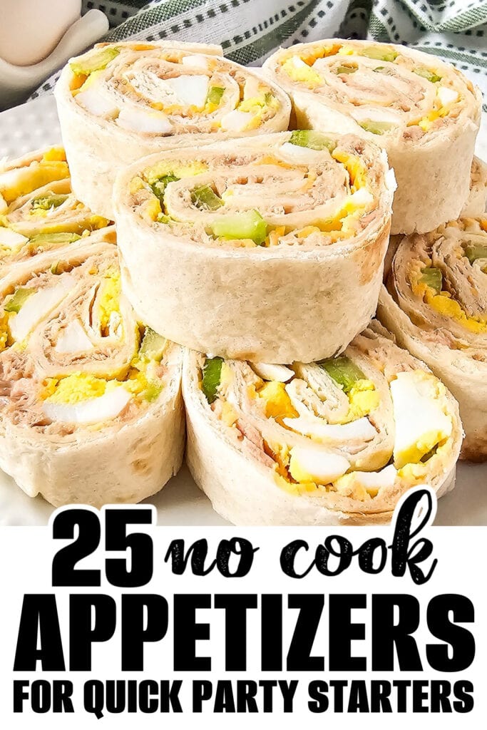 no cook appetizer - Tuna Salad Pinwheels