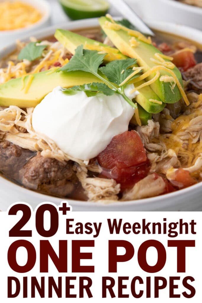 one pot dinners - One-Pot Chicken and Beef Taco Soup