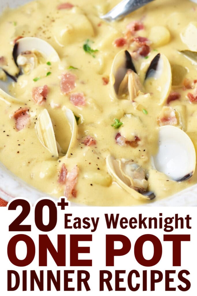one pot dinners - One-Pot Creamy Clam Chowder