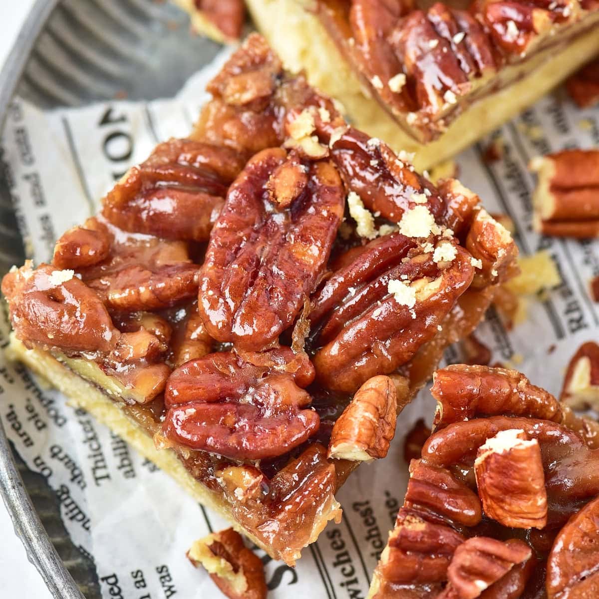pecan pie bars featured image