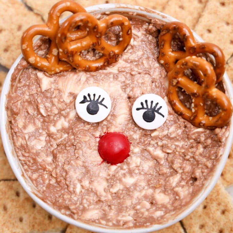 reindeer nutella dip featured image
