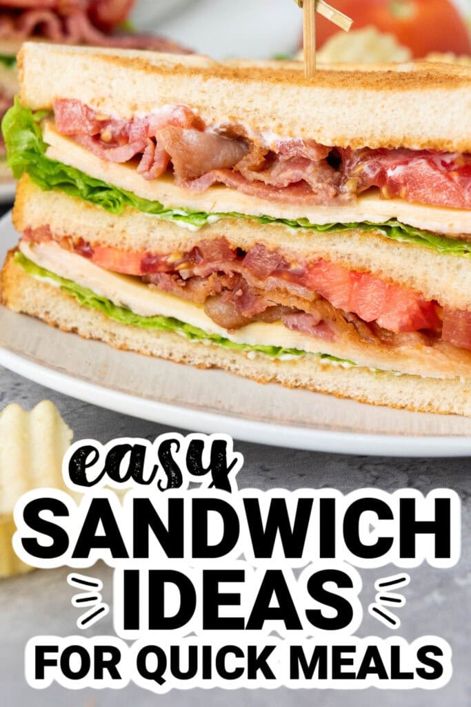 sandwich ideas - Chicken & Bacon Stack Sandwich