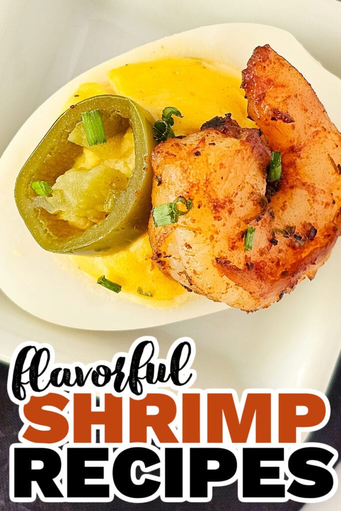 shrimp recipes - Cajun Deviled Eggs with Shrimp